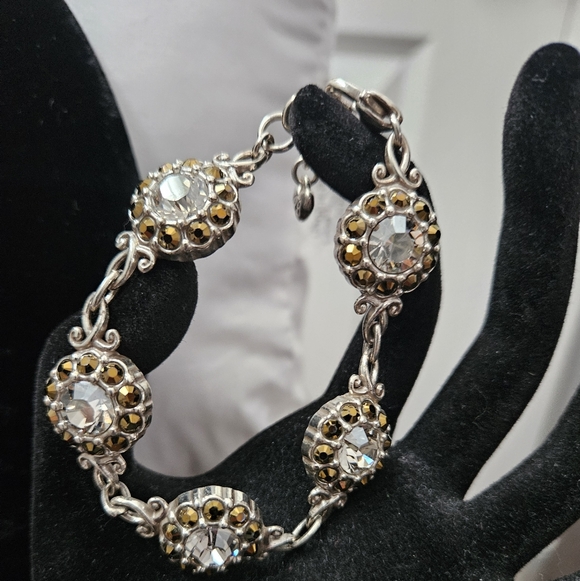 Brighton Moonstruck Floral Crystal Set: Necklace, Bracelet & Earrings - Picture 3 of 8